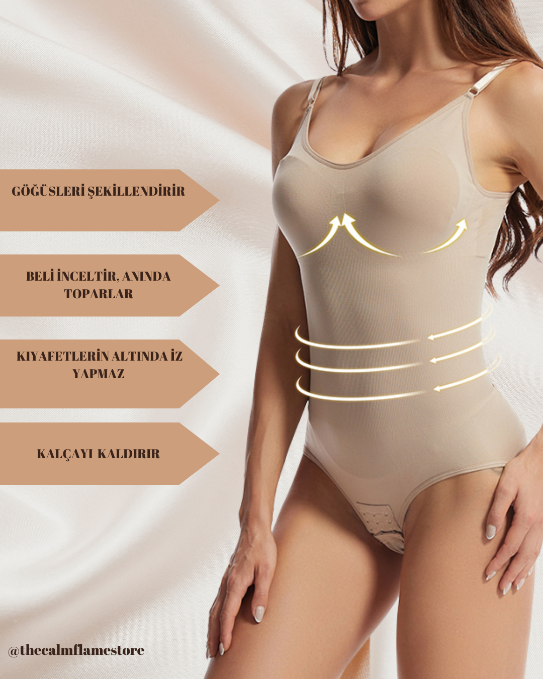 V-Control Serisi Zayıflatan Bodysuit