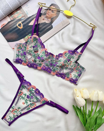 Violet Blossom İç Çamaşırı Takımı