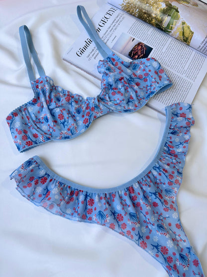 Blue Bloom İç Çamaşırı Takım