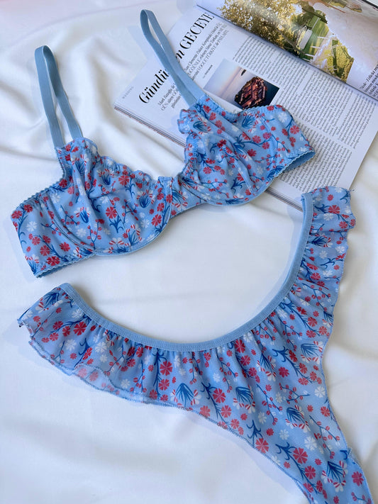Blue Bloom İç Çamaşırı Takım